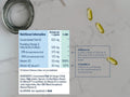 Wiley's Finest Omega-3 vitamin K2 and D3 supplement facts panel 60 softgels