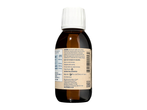 Wiley's Finest Summit DHA omega-3 liquid supplement barcode bottle natural lime flavour 125ml