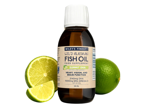 Wiley's Finest Summit DHA Wild Alaskan Fish Oil Liquid Lime - 125ml