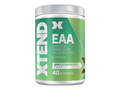 Green and white container of XTEND EAA supplement on a white background