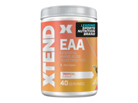 Container of XTEND EAA supplement with a white background