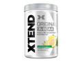Container of XTEND BCAA supplement with lemon lime flavor on a white background