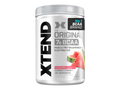 Container of Xtend BCAA supplement with watermelon flavor on a white background