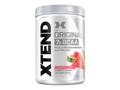 Container of XTEND BCAA supplement with watermelon flavor on a white background