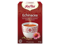 Yogi Tea Echinacea tea box with a cup and flower on a white background