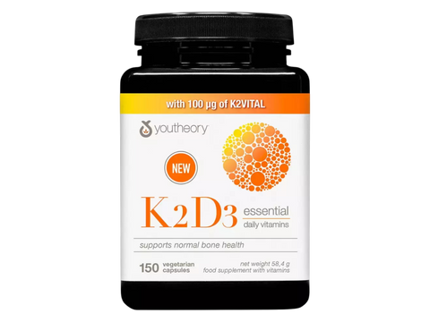 Youtheory K2D3 4000IU – 150 Veggie Capsules