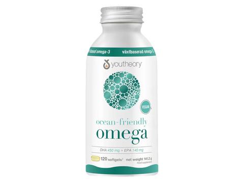 Youtheory Ocean Friendly Omega, DHA 450mg + EPA 140mg – 120 Softgels