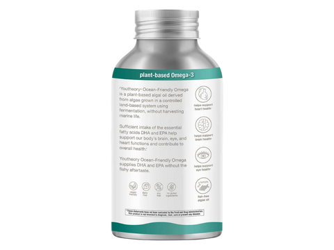 Youtheory Ocean Friendly Omega, DHA 450mg + EPA 140mg – 120 Softgels