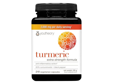 Youtheory Turmeric – 2000 mg – 210 Veggie Capsules