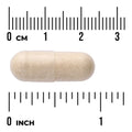 Swanson Prostate Essentials 90 Vegan Capsules Mineral & Herb Blend capsule size comparison with measurement scale