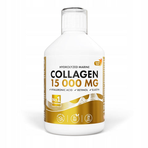 Swedish Nutra Marine Collagen liquid apple flavour sugar free 500ml bottle