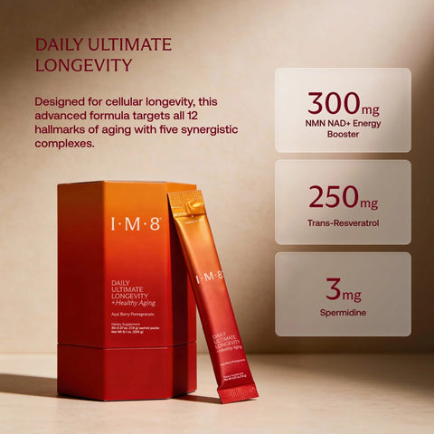 IM8 Daily Ultimate Longevity Acai Berry Pomegranate Starter Kit