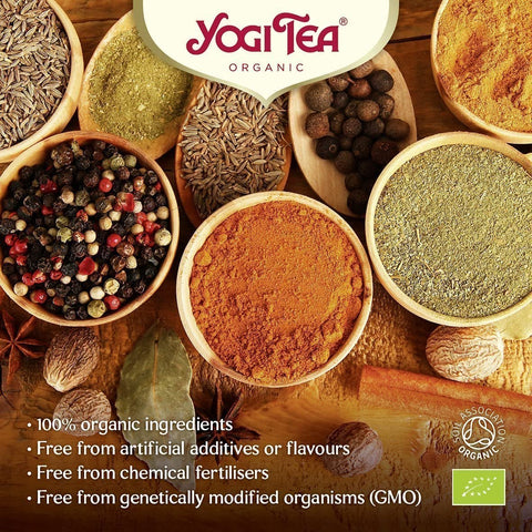 Yogi Tea Organic Turmeric Chai Herbal Tea - 17 x 2g