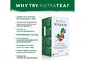 Nutra Tea Nutra Release Uva Ursi & Juniper Berries Herbal Tea 20 Biodegradable Bags 40g close up of tea bags and how to use instructions