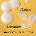 How to use
OGX Brazilian Keratin Smooth Conditioner usage instructions on packaging