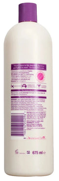 Aussie Bouncy Curls Shampoo ingredient and barcode label with jojoba coconut and macadamia oils 675ml