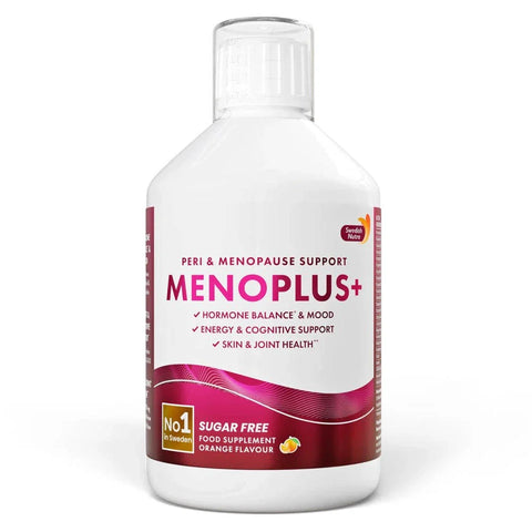 Swedish Nutra Menoplus+ marine collagen liquid orange flavour 500ml bottle