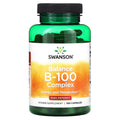 Swanson Balance B-100 Complex high potency B vitamin supplement capsule bottle front label 100 capsules